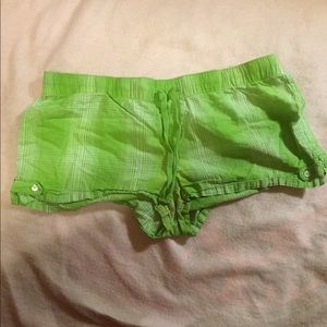 Green Pajama Shorts